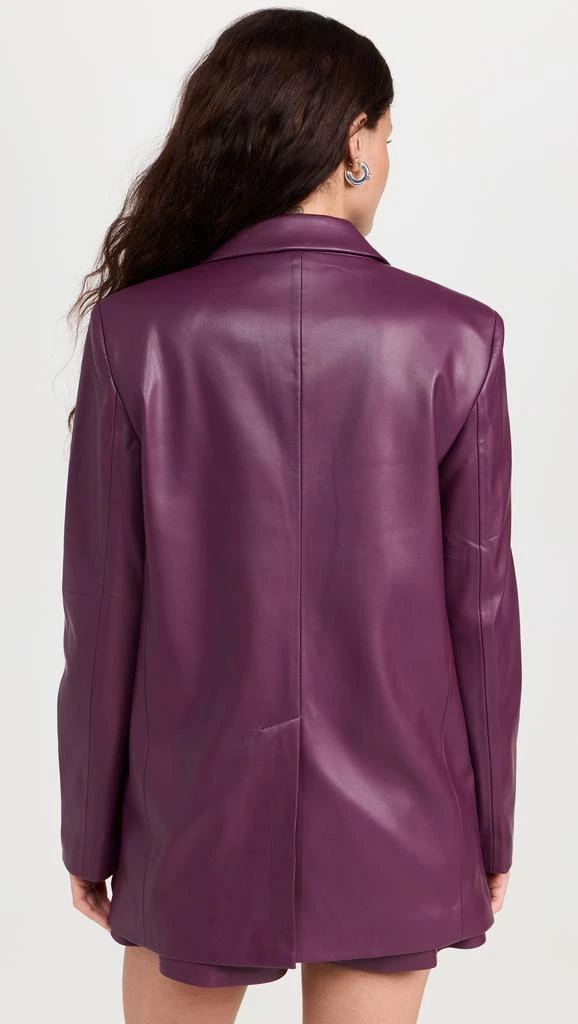 Susana Monaco Faux Leather Boyfriend Jacket 2