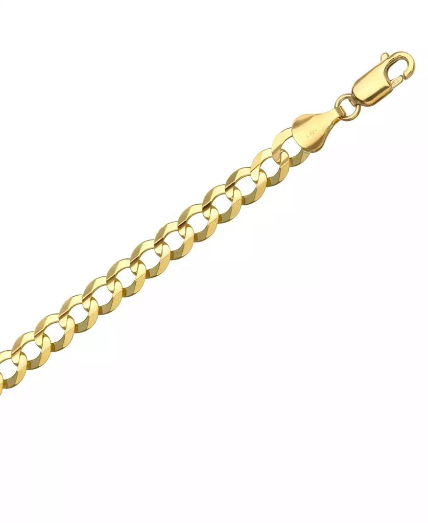 Italian Gold 24" Open Curb Link Chain Necklace (5-3/4mm) in Solid 14k Gold 4