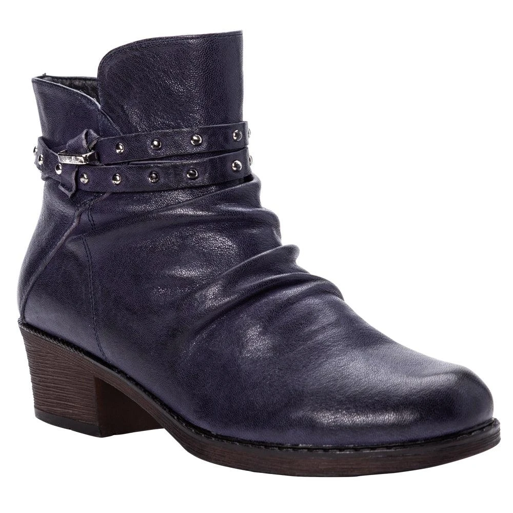 Propet Roxie Studded Round Toe Zippered Booties 2