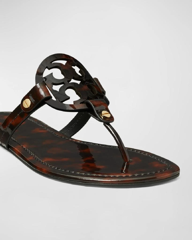 Tory Burch Miller Tortoise-Print Leather Sandals 3