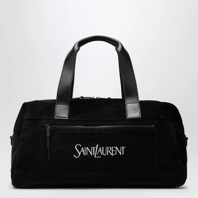 Yves Saint Laurent Black duffle bag with logo 1