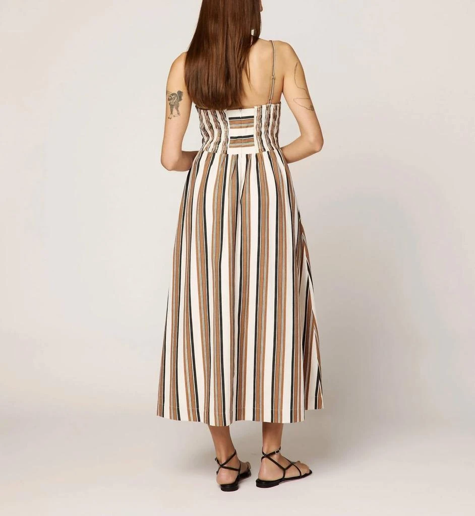 knee length dresses for ladies Tomato Red Cotton Gauze Midi Dress - Casual Dresses