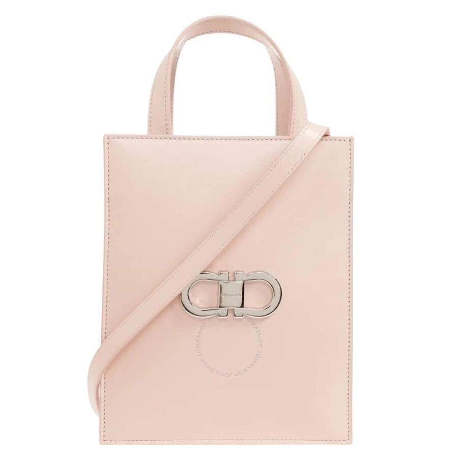 Salvatore Ferragamo Double Gancini Mini Leather Tote Bag 1