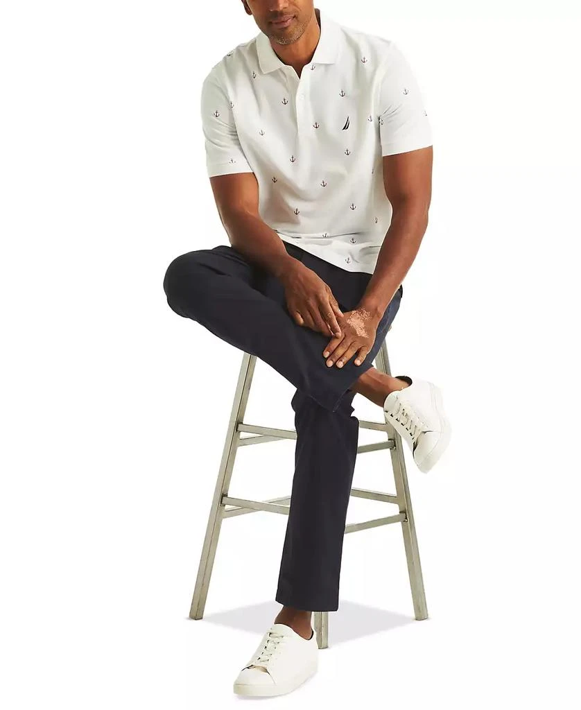 Nautica Men's Classic Fit Deck Printed Performance Polo Shirt 4
