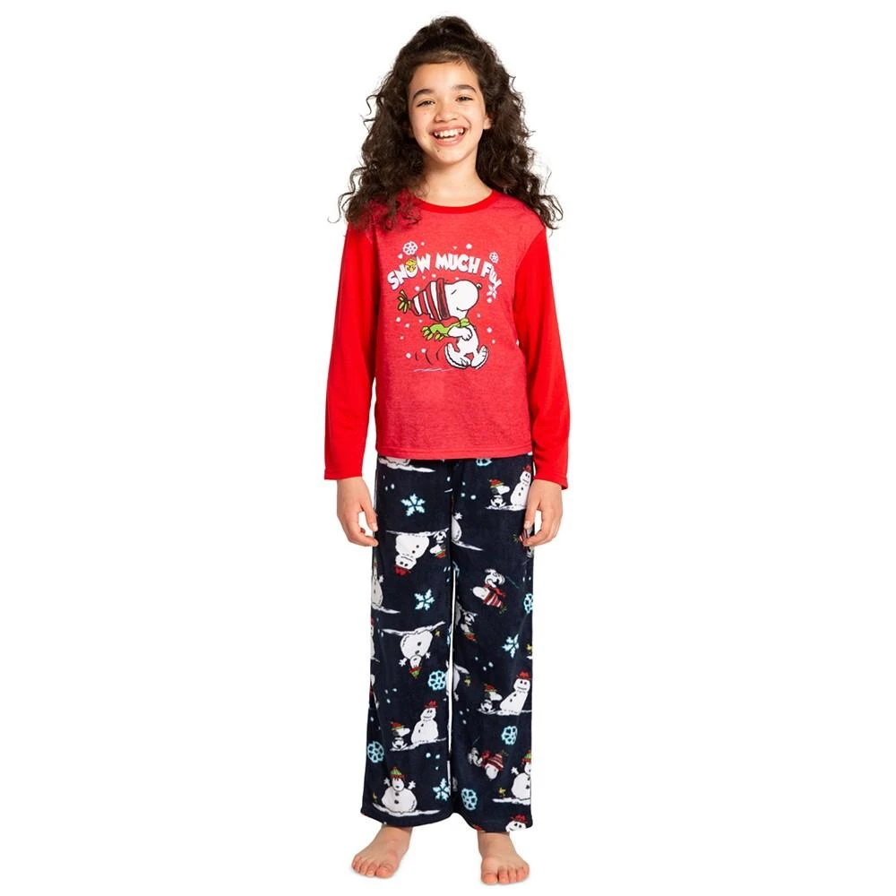Briefly Stated Matching Little Boys and Girls 2-Piece Peanuts Long-Sleeve Pajama Set 4