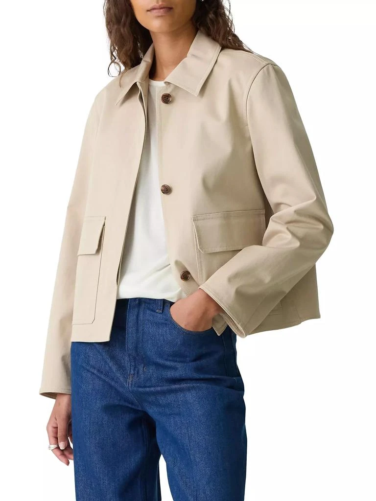 Theory Cotton Boxy Patch Jacket 6