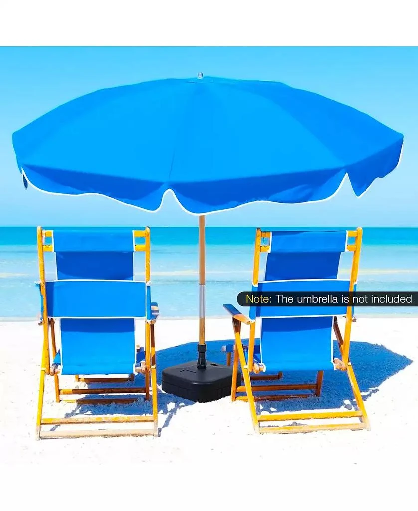 GIVIMO Patio Fillable Umbrella Base Fit 1.5 Inch Umbrella Poles for Yard Poolside 5