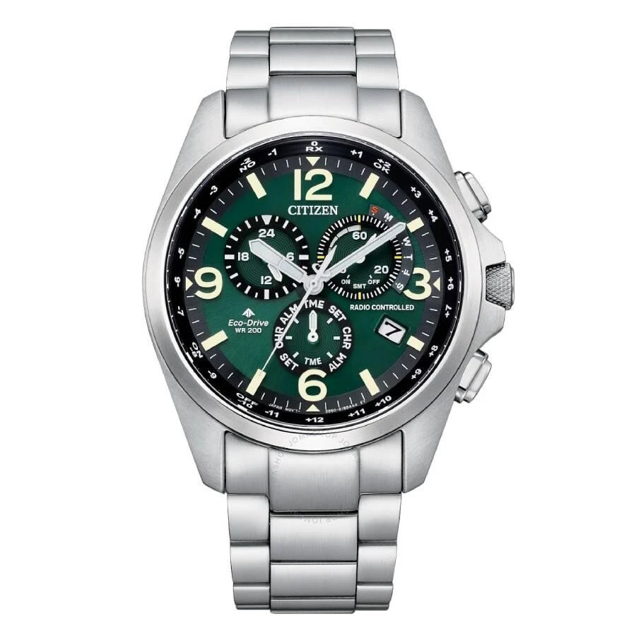 Citizen Promaster Land Chronograph Green Dial Men's Watch CB5921-59X 1