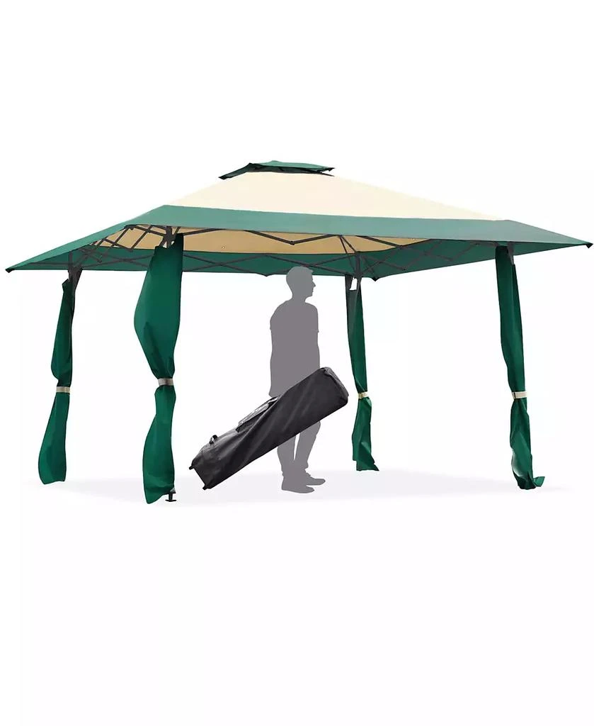 Costway 13'x13' Gazebo Canopy Shelter Awning Tent Patio Garden 1