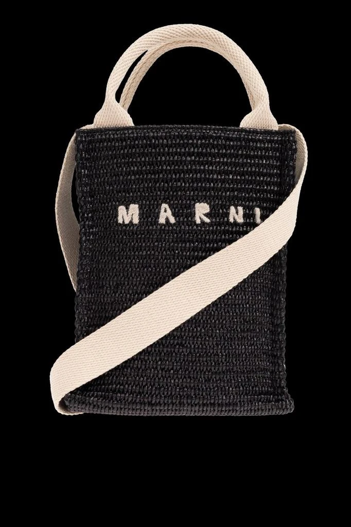 Marni Marni Logo Embroidered Shoulder Bag 1
