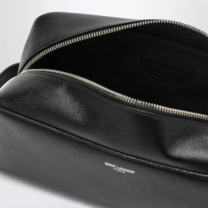 Yves Saint Laurent Black grained leather Beauty case 4