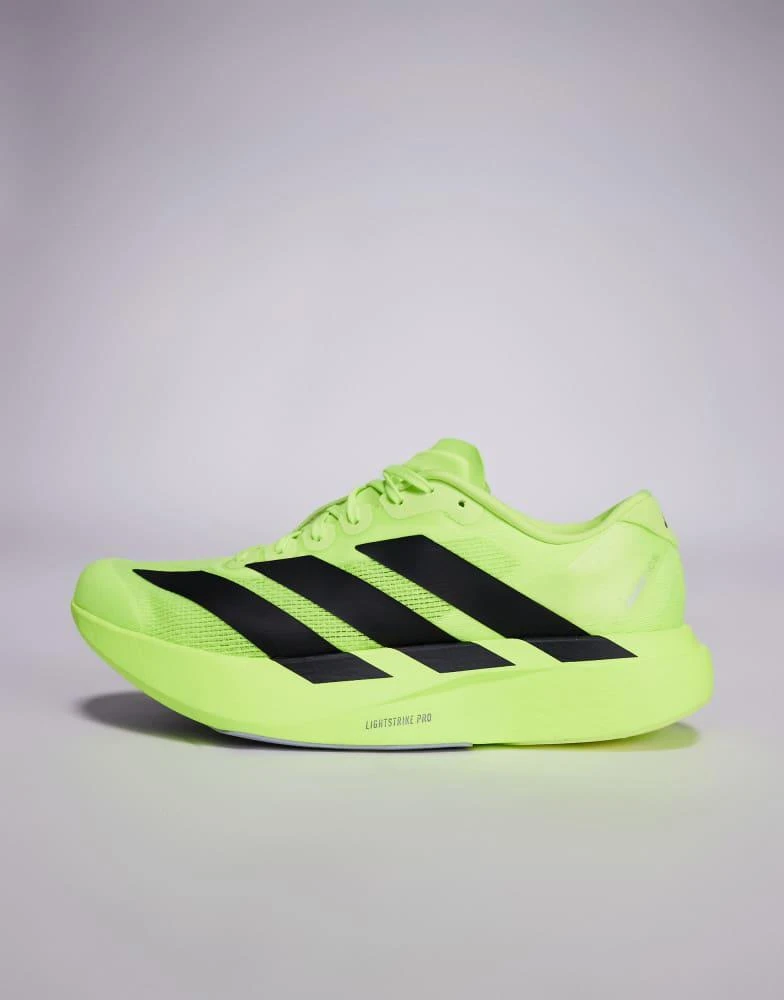 Adidas adidas Running Adizero EVO SL trainers in yellow and black 2