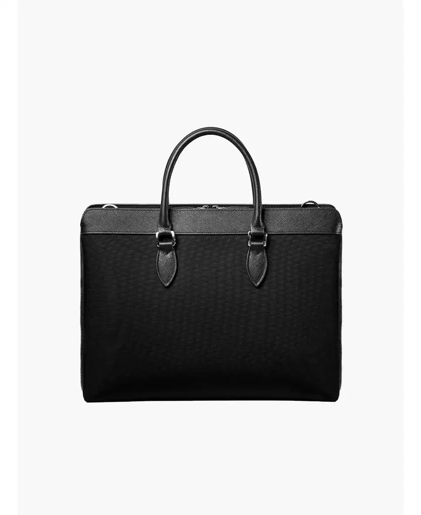 MAVERICK & CO. Men's Alpha Leather Trimmed Briefcase 2