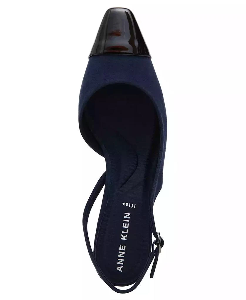 Anne Klein Women's Sama Cap Toe Slingback Dress Pumps 4