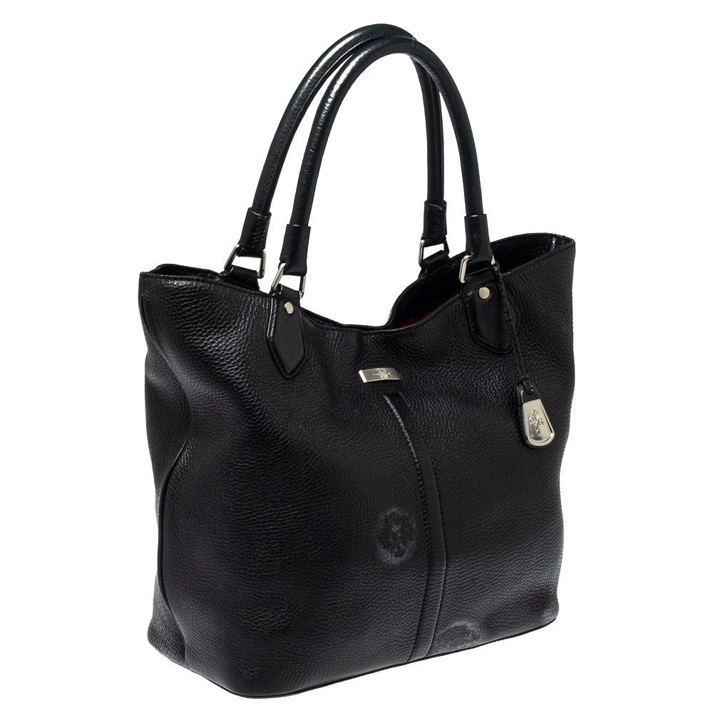Cole Haan Black Grained Soft Leather Tote 2