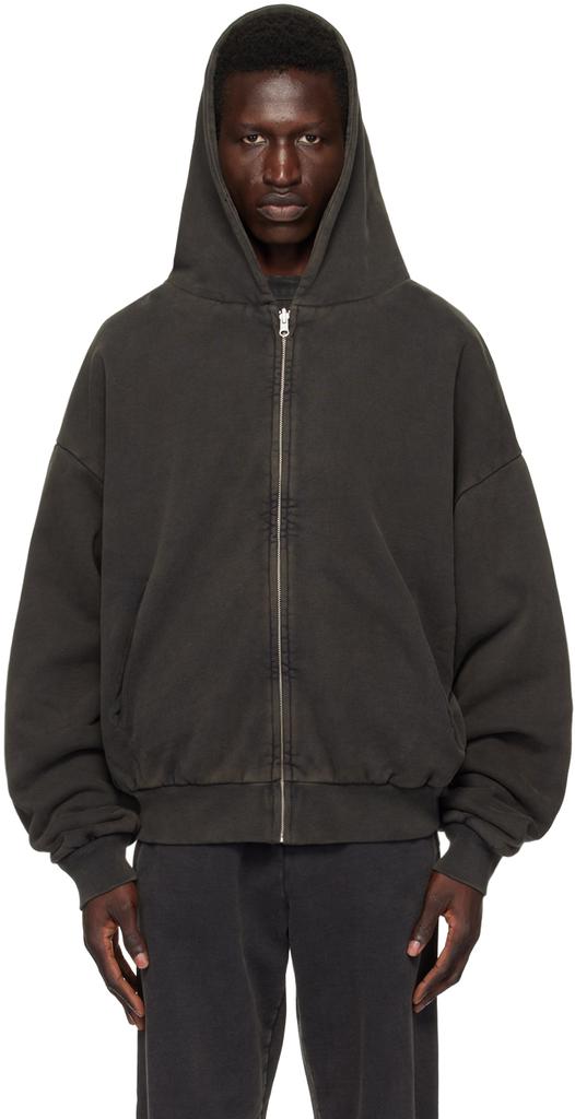 entire studios ハーフジップパーカー ENTIRE STUDIOS Eternal Zip Hoodie | Black | FARFETCH