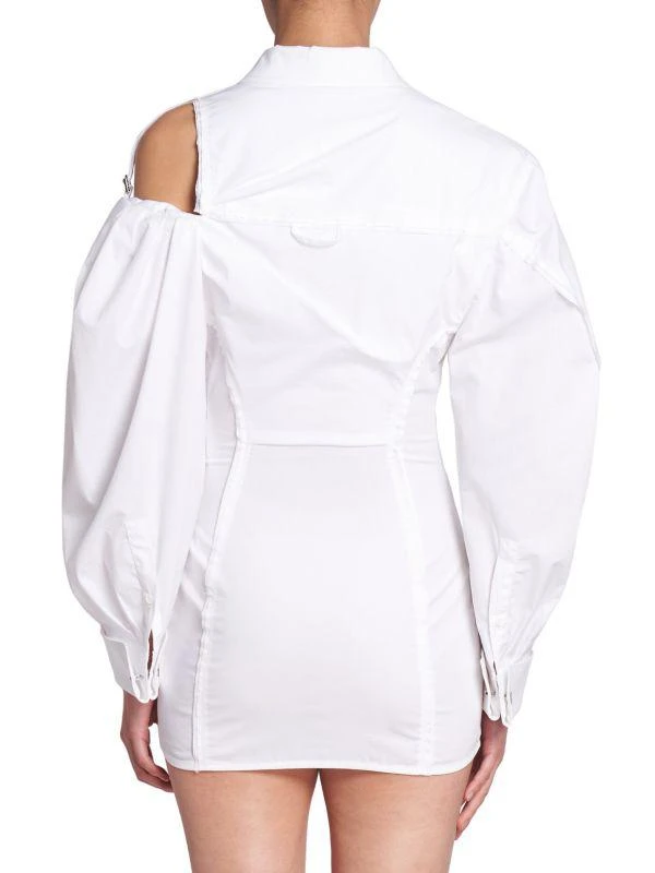 Jacquemus Galliga Bishop-Sleeve Corset Minidress 2