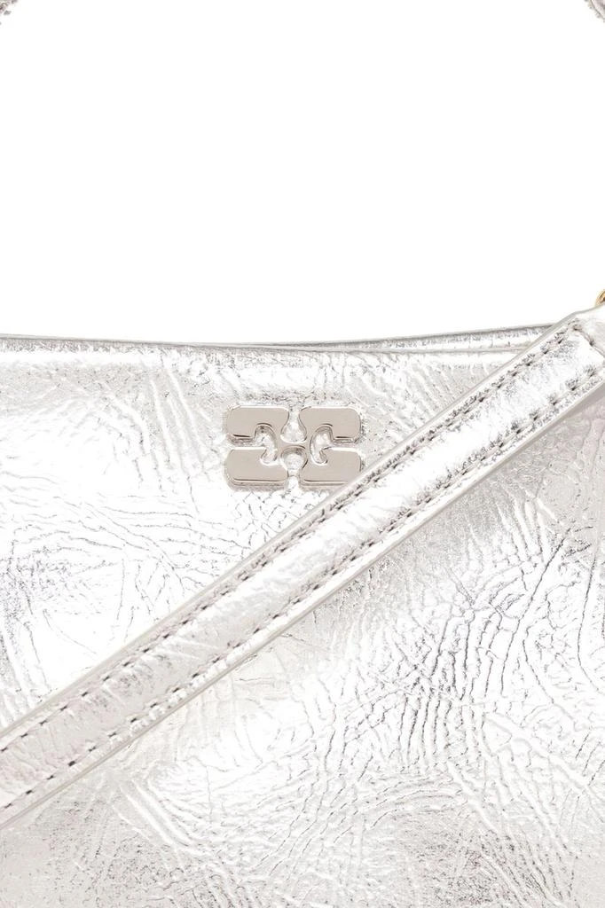 Ganni Ganni Bou Metallic Effect Mini Shoulder Bag 5