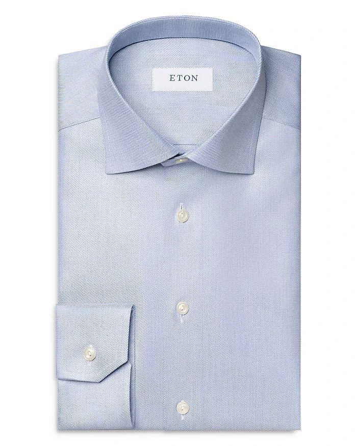 Eton Slim Fit Mélange Solid Shirt Shirt 7