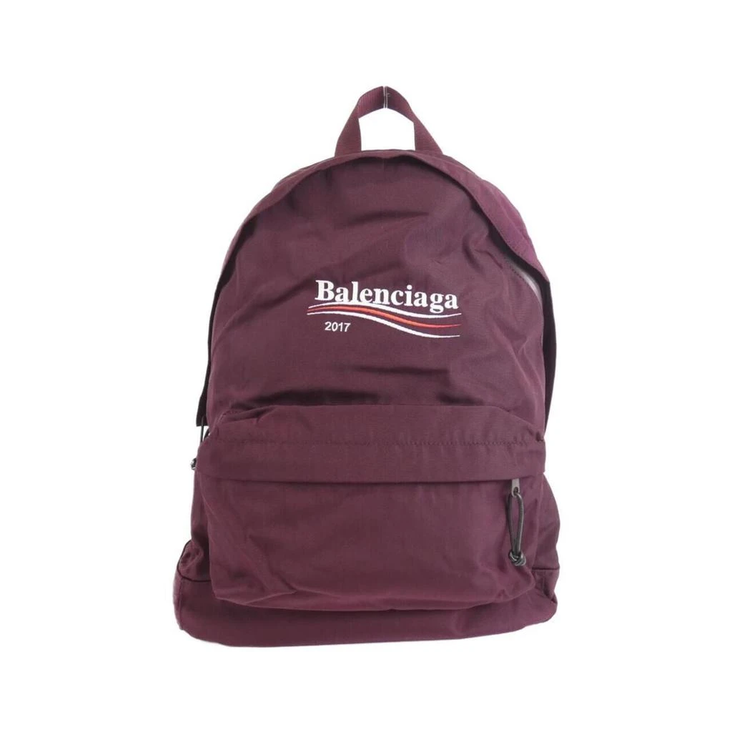 Balenciaga Logo Backpack Nylon Purple Balenciaga Logo Wheel Sport Nylon Pink Fuchsia Black  main image 2