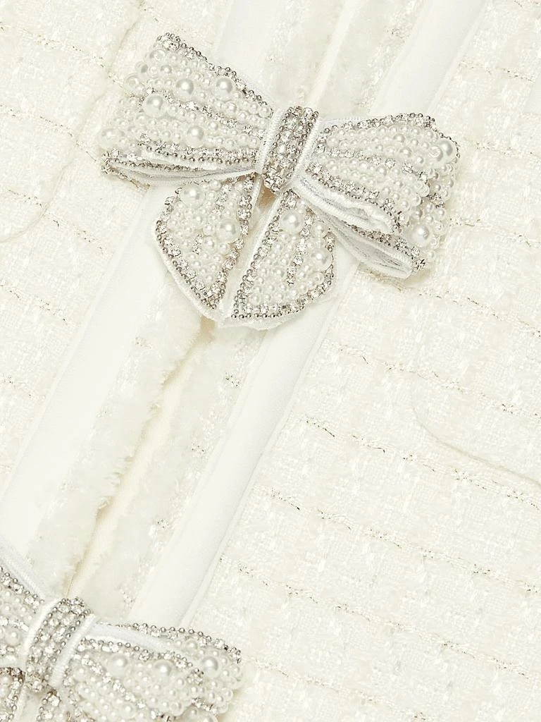 Self Portrait Bouclé Bow Minidress 7