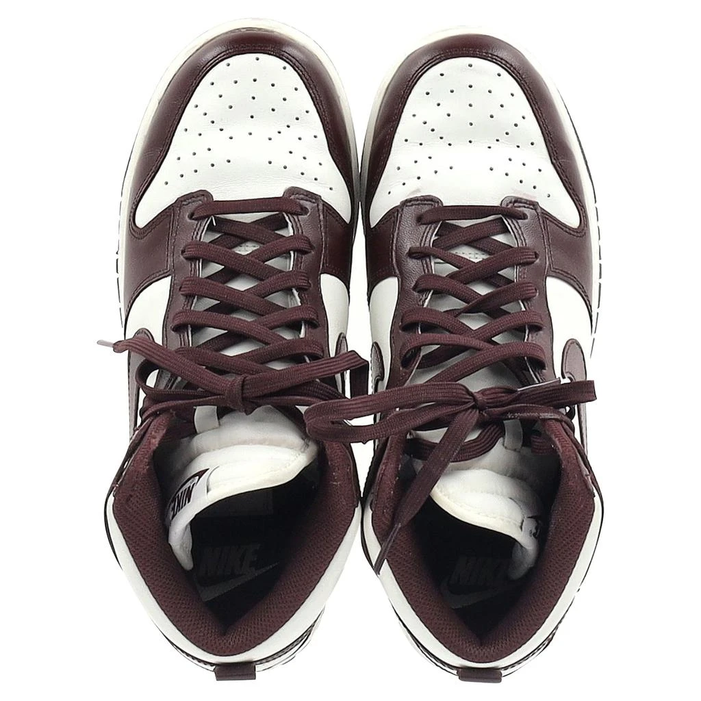 NIKE Dunk High Burgundy Crush Sneakers in Burgundy Leather 3