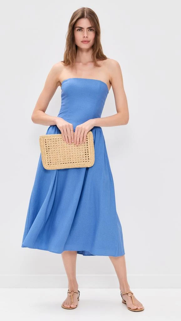 Wayf Giulia Strapless Midi Dress 4