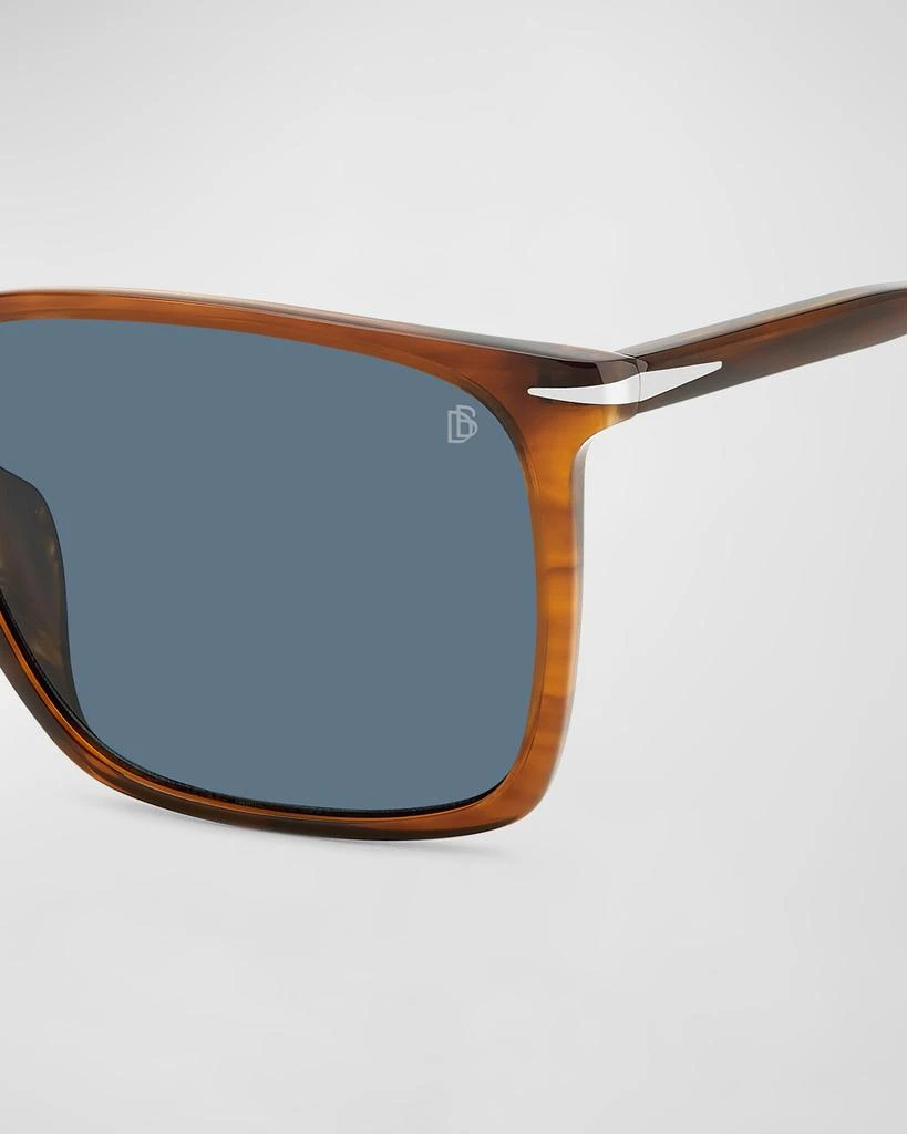 David Beckham Men's Rectangle Acetate Sunglasses 3