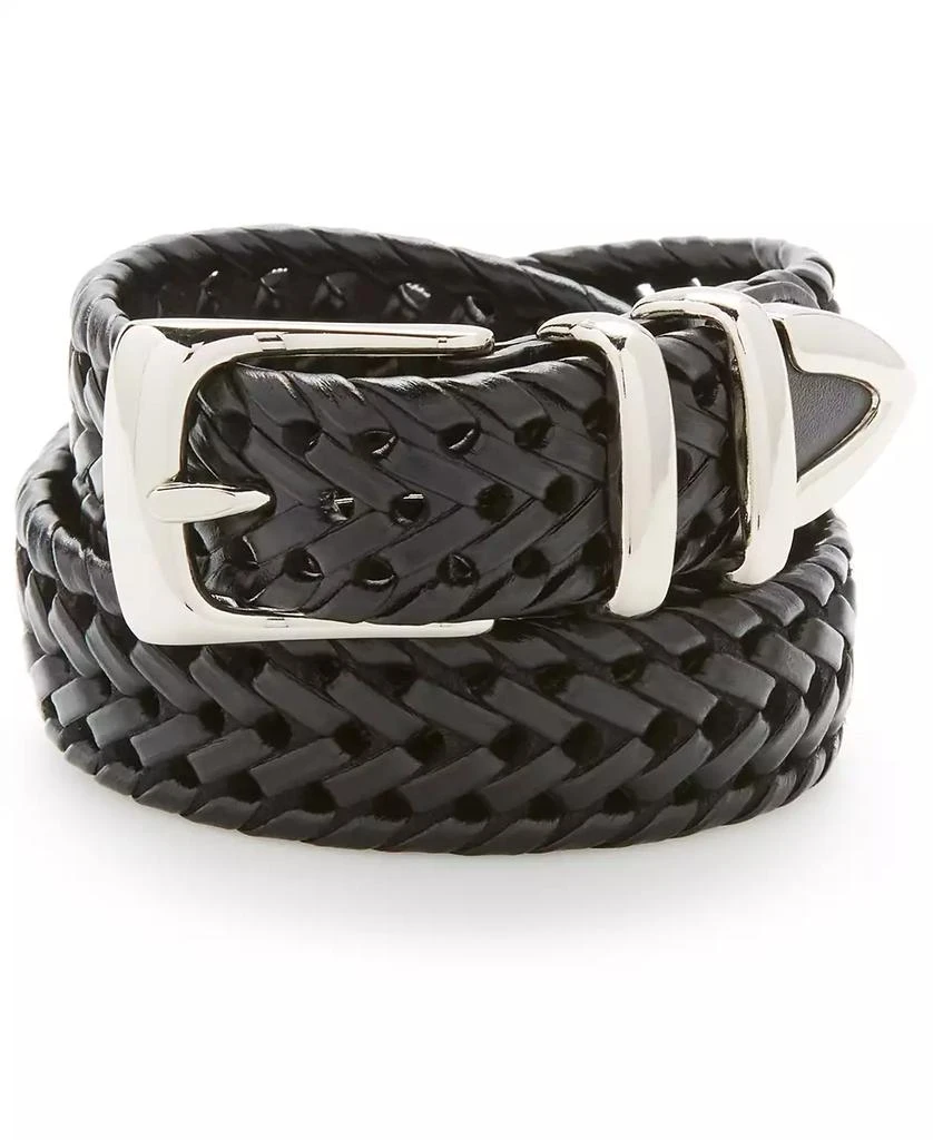 Perry Ellis Men's Leather Braided Belt 1