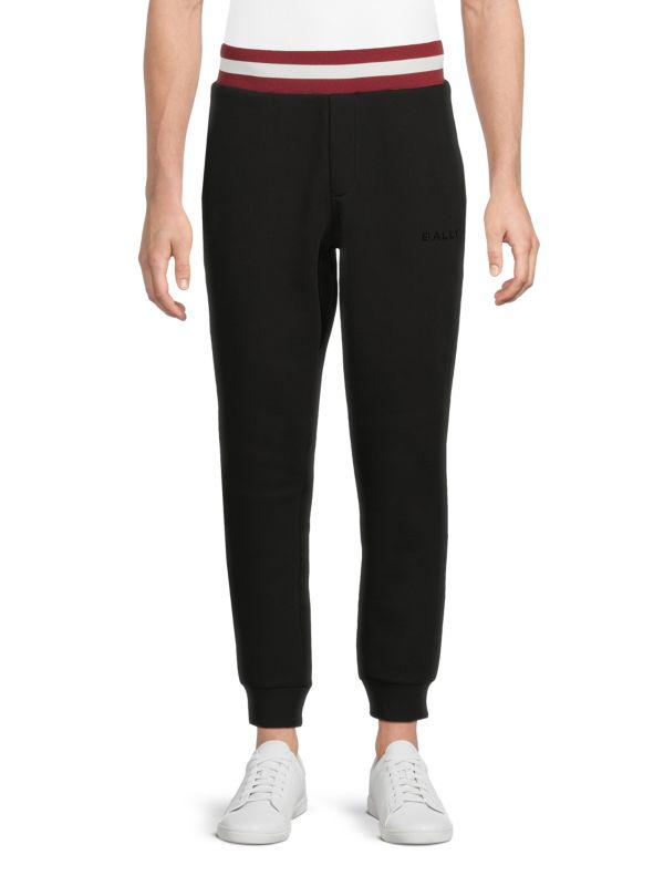 Bally Striped Elasticized Waistband Cotton-Blend Joggers