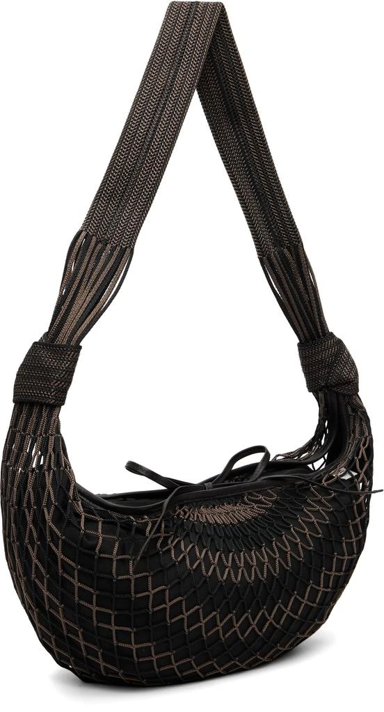 Lemaire Brown 
Black Croissant Filt Bag 2