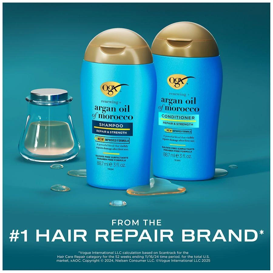 OGX Renewing + Argan Oil of Morocco Conditioner, Damage Repairing Citrus-Fresh, Floral-Green & Woody 4