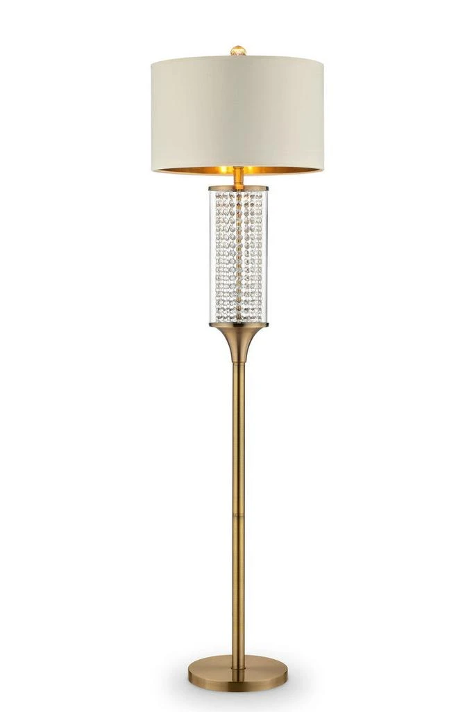 Streamdale Furniture Streamdale 62.25-Inch Pluviam Crystal Floor Lamp