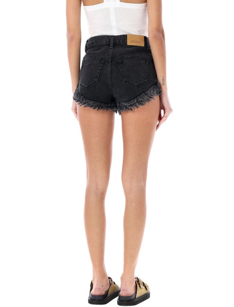 Isabel Marant Isabel Marant Frayed Hem Denim Shorts