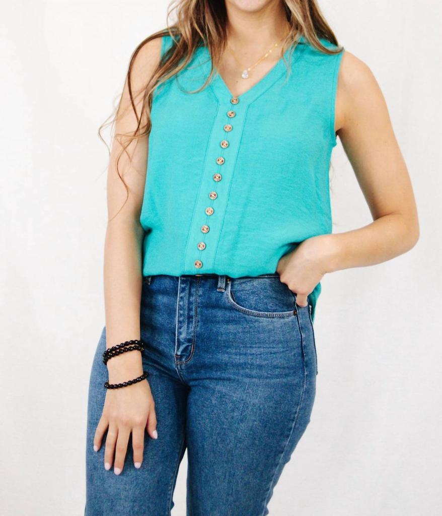 Papillon Papillon - Sleeveless Button Blouse