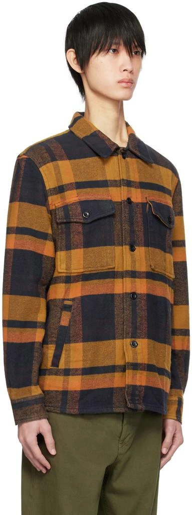 Norse Projects Orange & Navy Julian Shirt 2