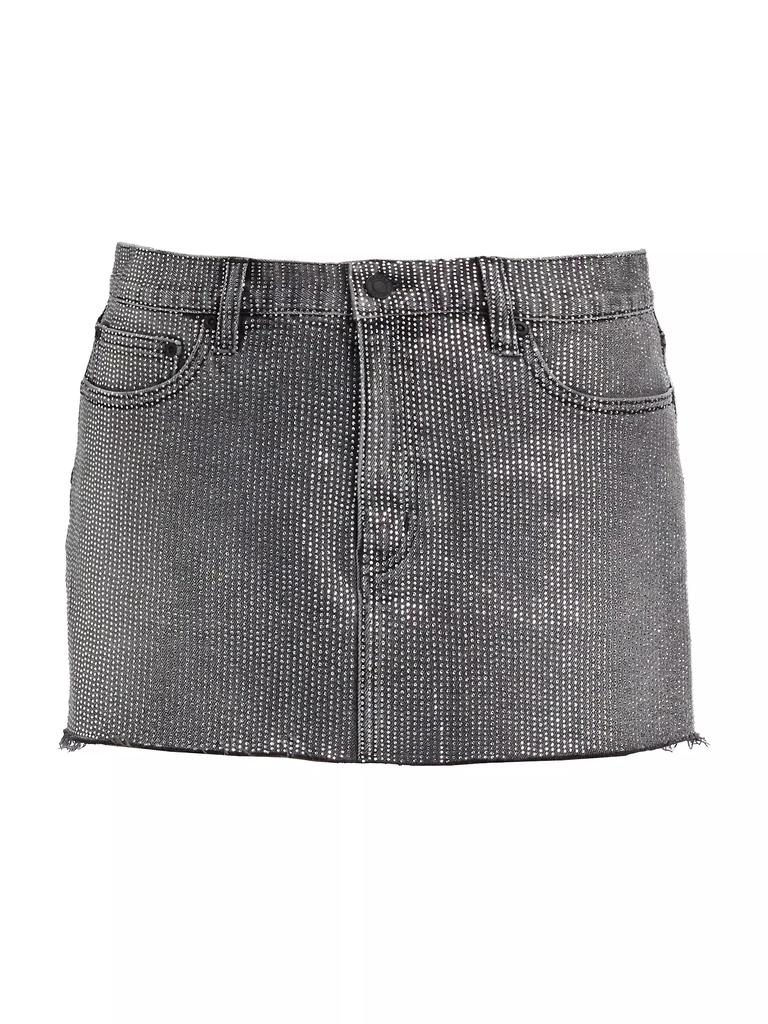 Purple Brand Hotfix Denim Miniskirt