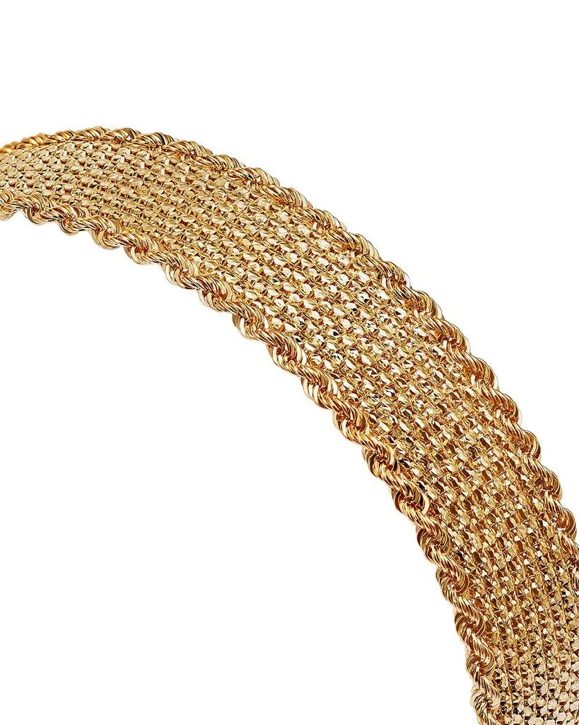 Alberto Amati 14K Yellow Gold Mesh Rope Bracelet 3