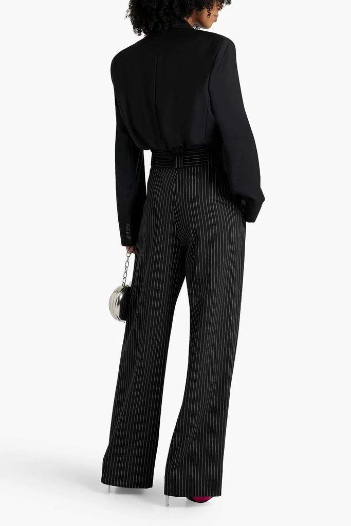 Michelle Mason Pinstriped woven wide-leg pants 3