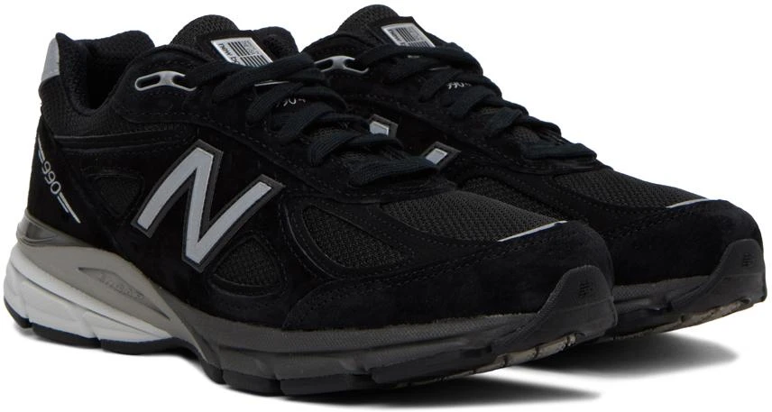 New Balance Black Made in USA 990v4 Sneakers 4