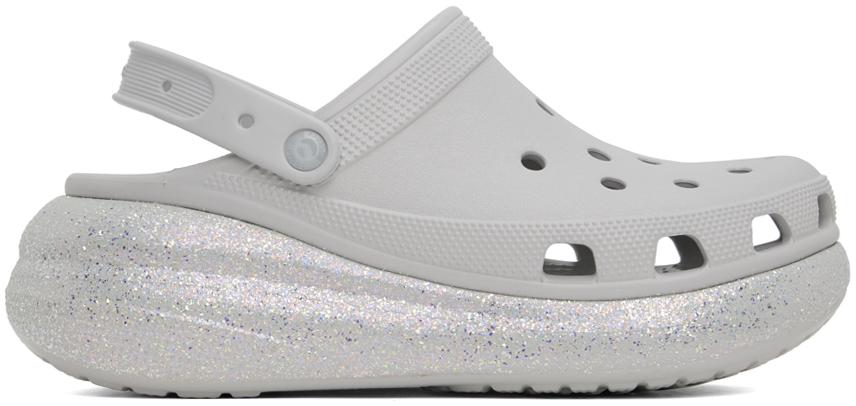 Crocs Off-White Crush Glitter Clogs