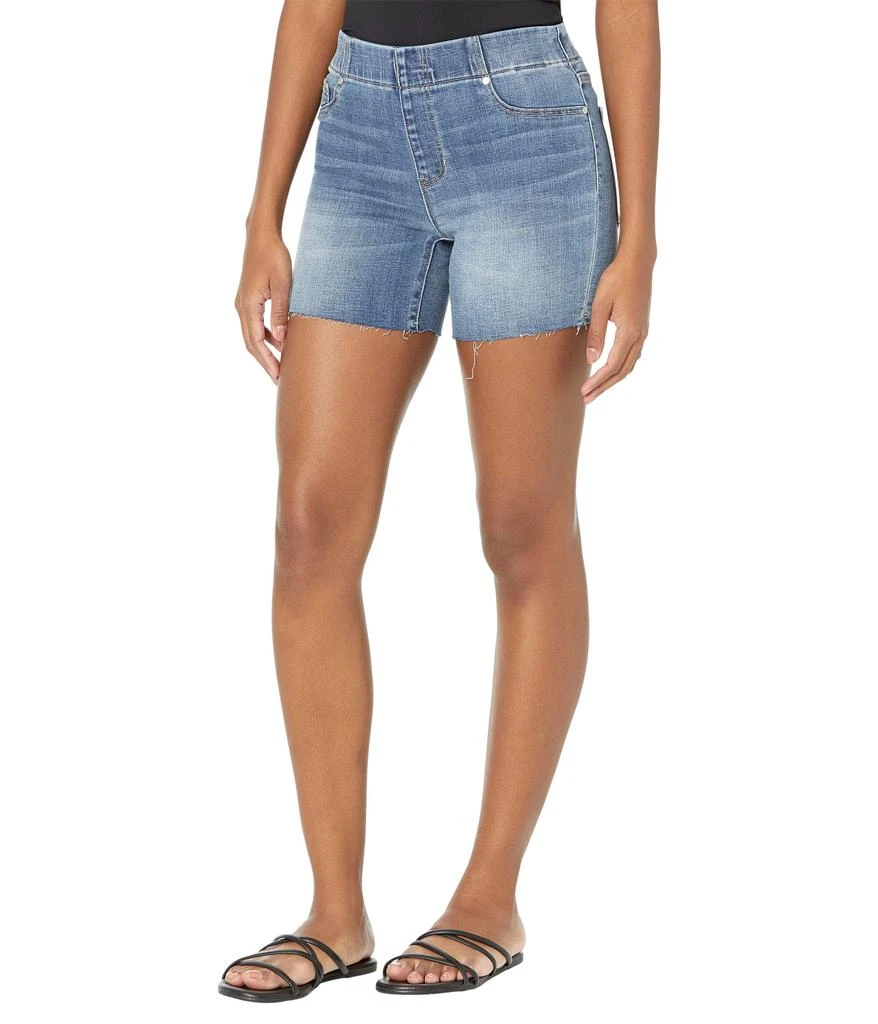 Liverpool Petite Chloe Pull-On Bermuda Shorts with Cut Hem 1