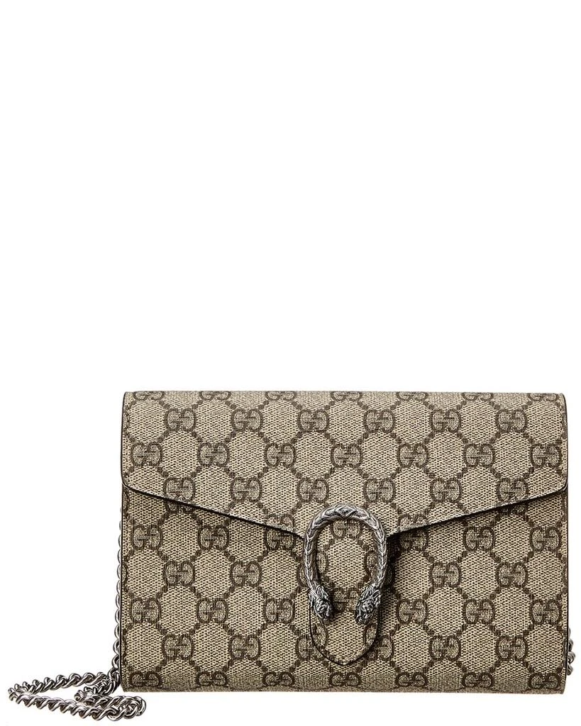 Gucci Dionysus GG Supreme Canvas Wallet on Chain 1
