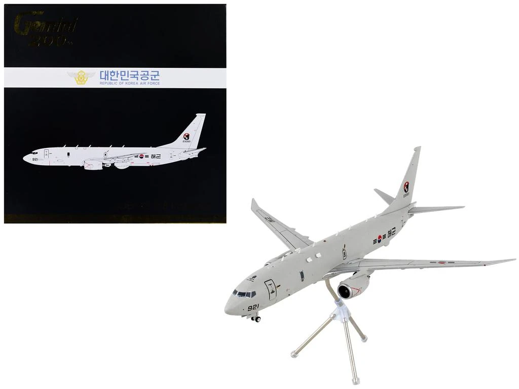 GeminiJets Boeing P-8 Poseidon Patrol Aircraft "Republic of Korea Air Force" Gray "Gemini 200" Series 1/200 Diecast Model Airplane by 2
