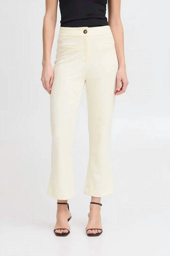 ICHI Ichi - Kate Textured Crop Trouser