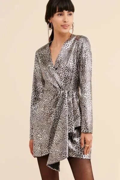 Ronny Kobo Ronny Kobo Metallic Leopard Sequin Mini Dress 4