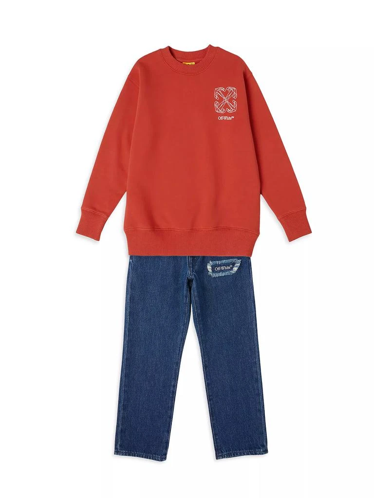 Off-White Little Boy's &amp; Boy's Bookish Patch Jeans 2