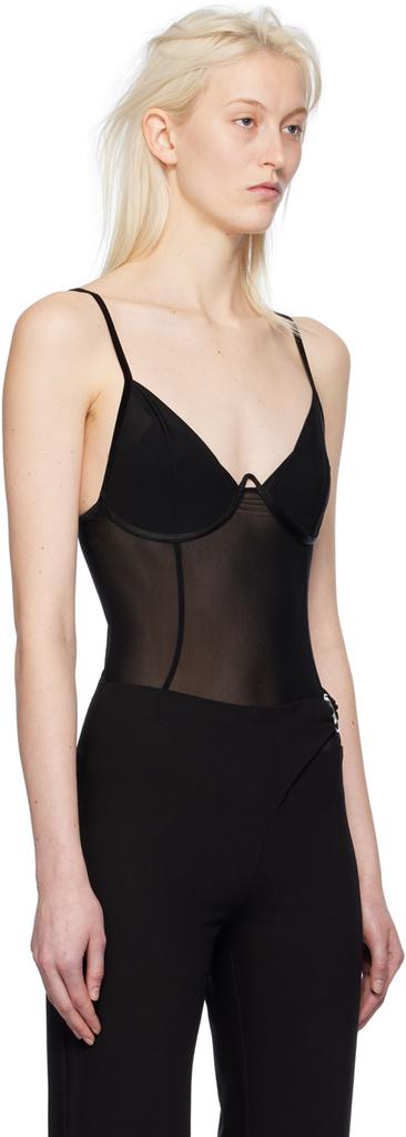 CAMILLA AND MARC Black Leander Bodysuit