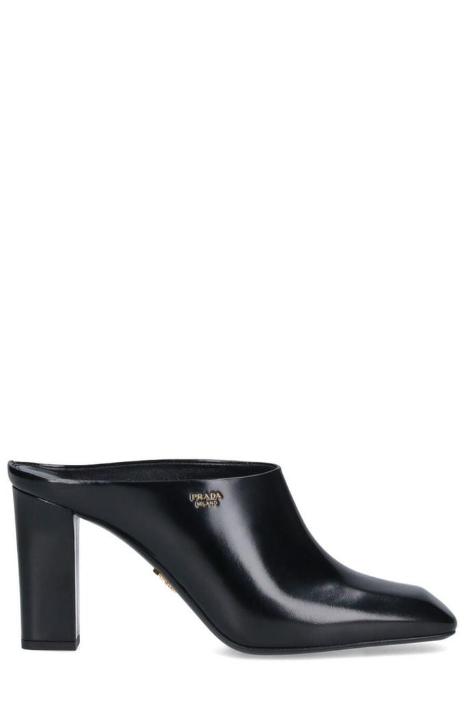 Prada Prada 45Mm Triangle-Enamel Pumps - High Heels