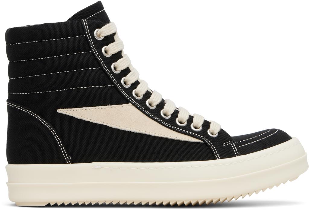 Rick Owens Beige Hollywood Overdyed Denim Sneakers - Casual